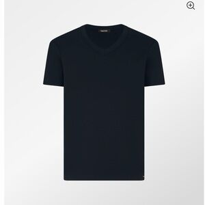 Tom Ford Black V-Neck Short Sleeve Tee